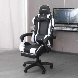 AOTTO自由調節升降可後躺擱腳電競椅