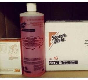 美國進口3M煎板(高溫)專用三合一清潔組